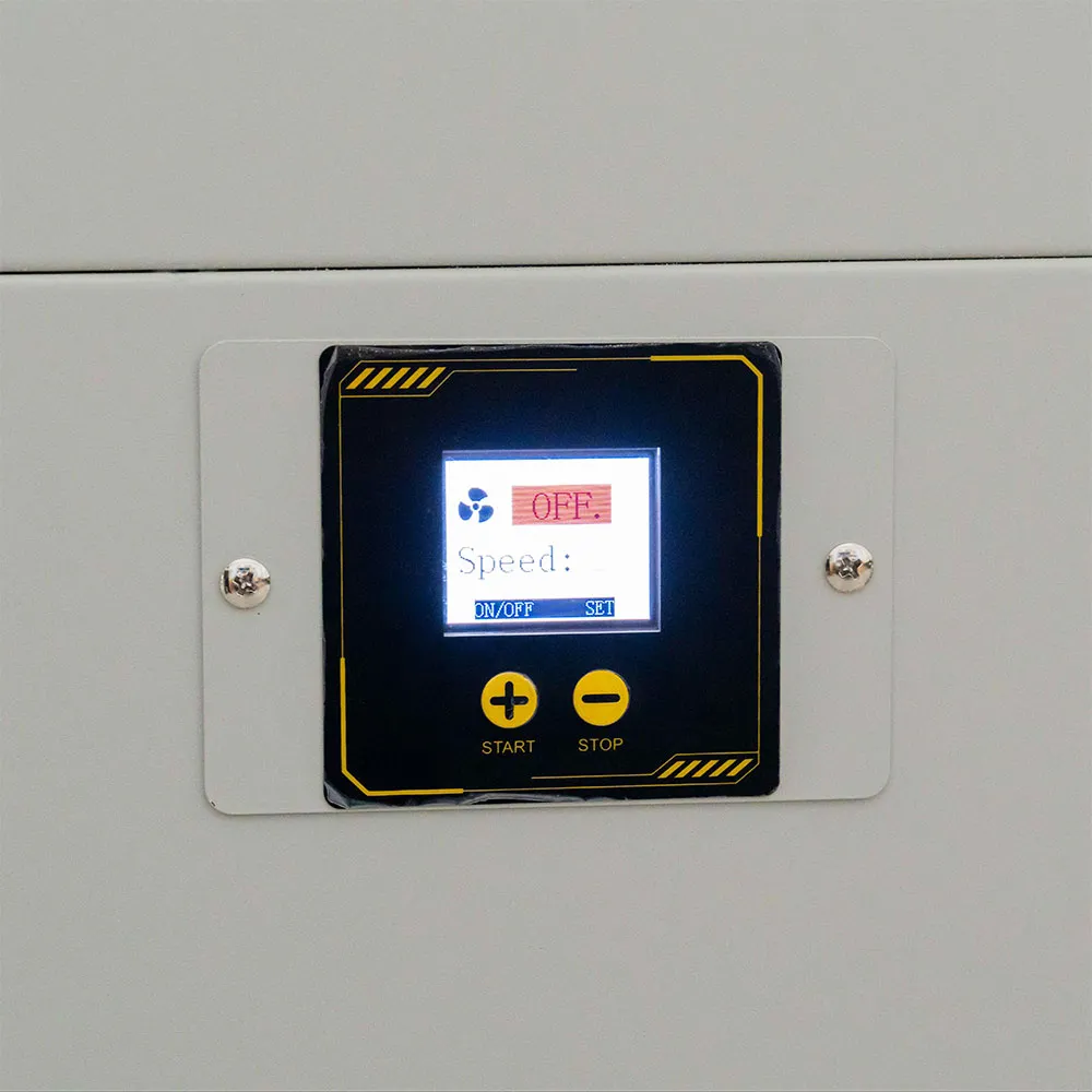 Panel regulacji wentylatorów w proszkarce H655